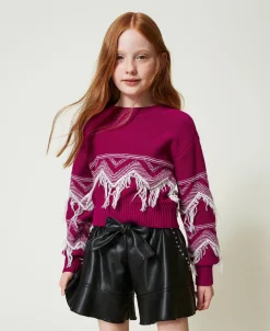 Short évasé Avec Clous