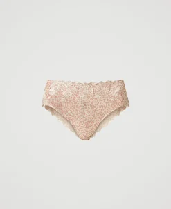 Slip Brésilien En Tulle Animalier