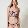 Slip Brésilien En Tulle Avec Nœuds