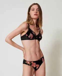 Soutien-gorge à Armatures En Velours Dévoré
