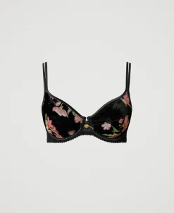 Soutien-gorge à Armatures En Velours Dévoré