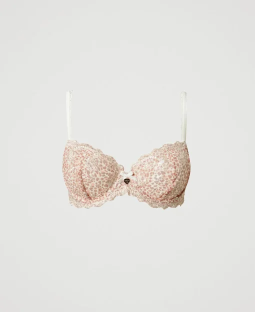 Soutien-gorge à Armatures En Tulle Animalier