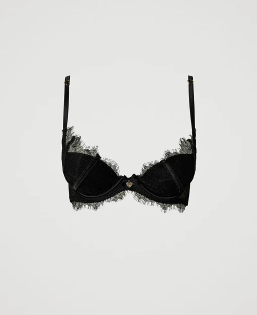 Soutien-gorge Push-up En Dentelle Et Satin