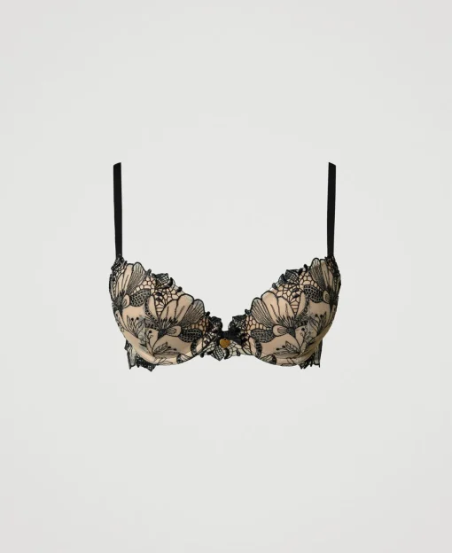 Soutien-gorge Push-up En Tulle Brodé