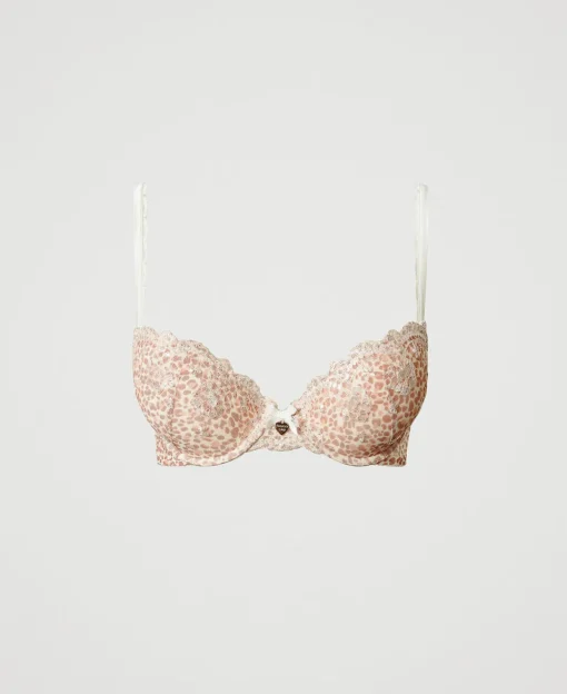Soutien-gorge Push-up En Tulle Animalier