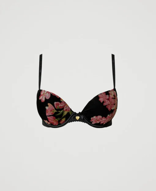 Soutien-gorge Push-up En Velours Dévoré