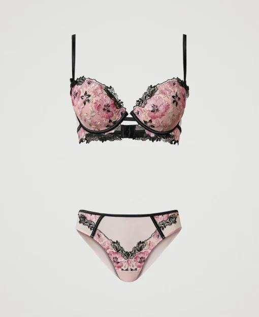 Soutien-gorge Push-up Et Slip Avec Broderie