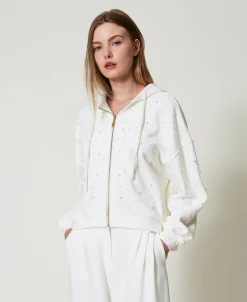 Sweat-shirt Asymétrique Avec Perles