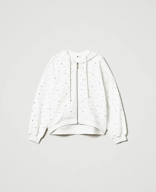 Sweat-shirt Asymétrique Avec Perles