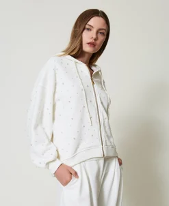 Sweat-shirt Asymétrique Avec Perles