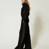 Sweat-shirt Avec Fermeture éclair Et Pantalon Palazzo
