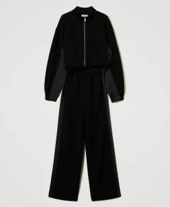 Sweat-shirt Avec Fermeture éclair Et Pantalon Palazzo