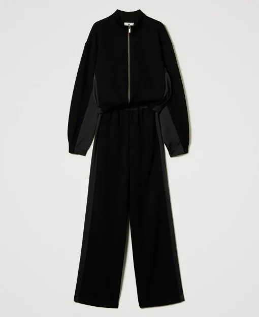 Sweat-shirt Avec Fermeture éclair Et Pantalon Palazzo