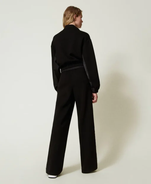 Sweat-shirt Avec Fermeture éclair Et Pantalon Palazzo