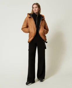 Sweat-shirt Avec Fermeture éclair Et Pantalon Palazzo