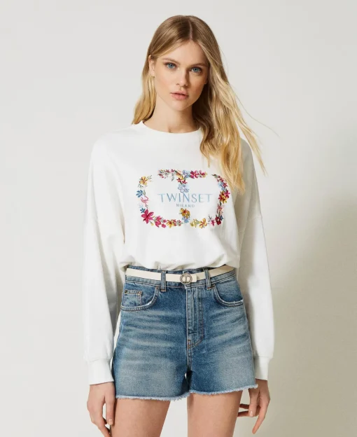 Sweat-shirt Avec Logo Oval T Floral