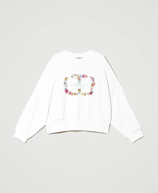 Sweat-shirt Avec Logo Oval T Floral