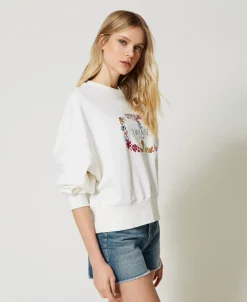 Sweat-shirt Avec Logo Oval T Floral