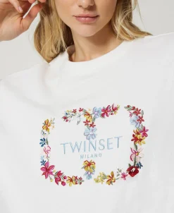 Sweat-shirt Avec Logo Oval T Floral