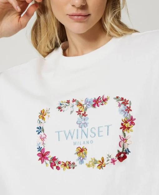 Sweat-shirt Avec Logo Oval T Floral