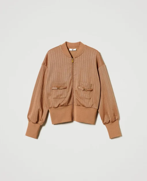 Sweat-shirt En Scuba Jacquard