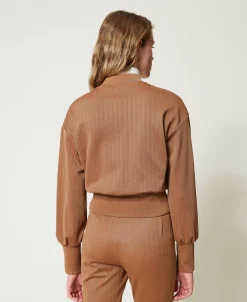 Sweat-shirt En Scuba Jacquard