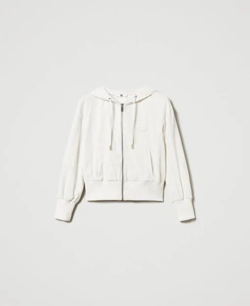 Sweat-shirt En Velours Avec Capuche