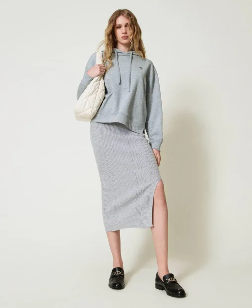 Sweat-shirt Oversize Avec Charm Oval T