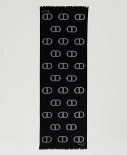 Étole Avec Motif Oval T Et Fil Coupé