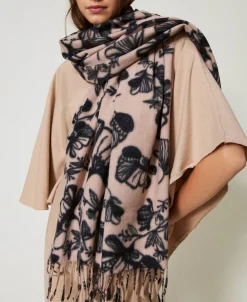 Étole En Drap Floral