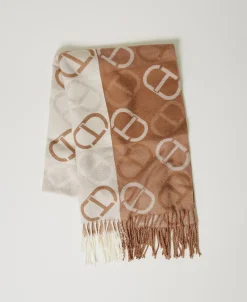 Étole En Drap Jacquard Avec Oval T