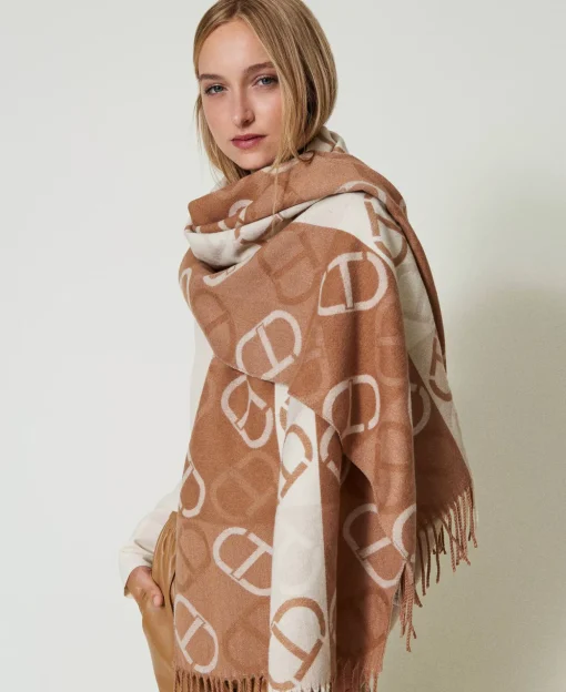 Étole En Drap Jacquard Avec Oval T