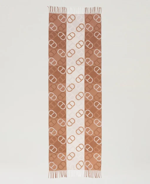 Étole En Drap Jacquard Avec Oval T