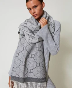 Étole Jacquard Avec Oval T