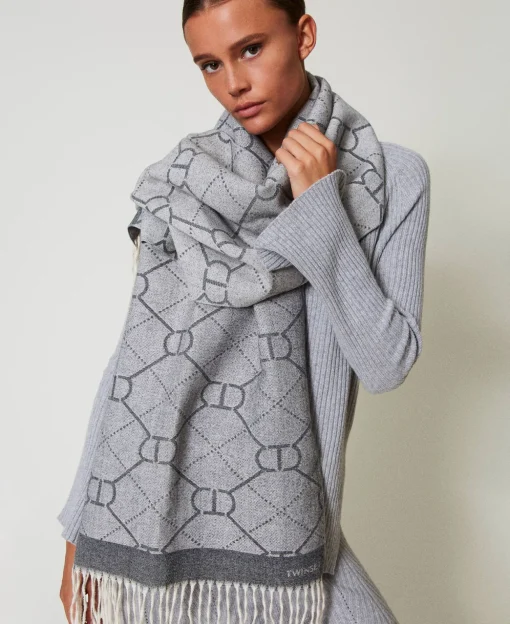 Étole Jacquard Avec Oval T