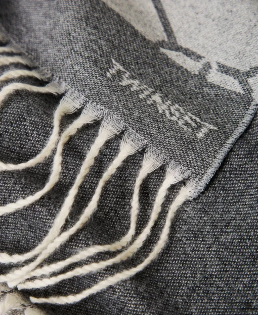 Étole Jacquard Avec Oval T