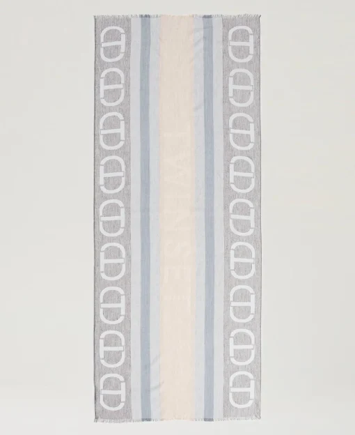 Étole Jacquard Avec Oval T