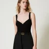 Top Ajusté En Maille Avec Logo Oval T