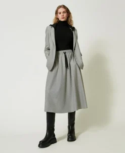Top Ajusté En Maille Avec Encolure Américaine