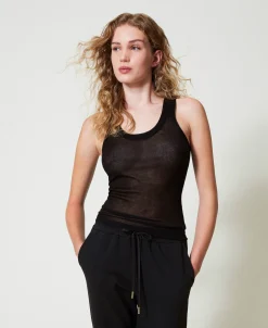 Top Ajusté En Maille De Viscose