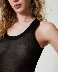 Top Ajusté En Maille De Viscose