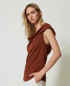Top Avec Col Drapé