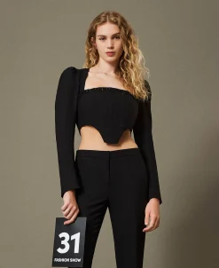 Top Bustier Avec Broderie