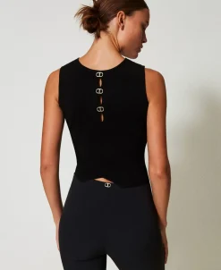 Top Double Usage En Maille Avec Oval T