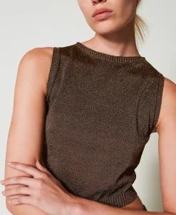 Top En Maille Avec Lurex