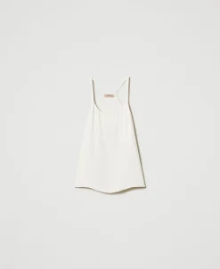 Top En Satin Avec Bretelles Spaghetti