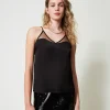 Top En Satin Et Tulle