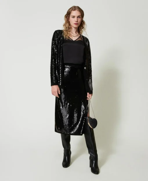 Top En Satin Et Tulle