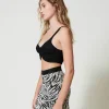 Top MYFO En Maille Avec Imprimé Pailleté