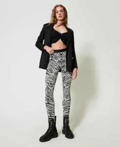 Top MYFO En Maille Avec Imprimé Pailleté